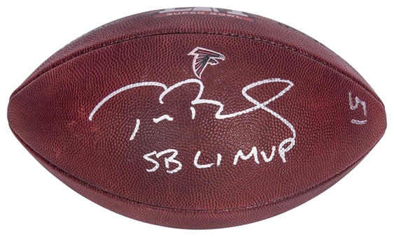 2017 Tom Brady Game Used, Signed & Inscribed Super Bowl LI Football (Fanatics & PSA/DNA)